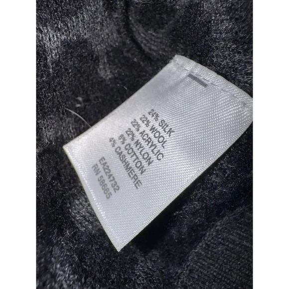 Classiques Entier Leopard Silk Cashmere Wool Sweater Cardigan Jacket SZ SMALL - Picture 4 of 9